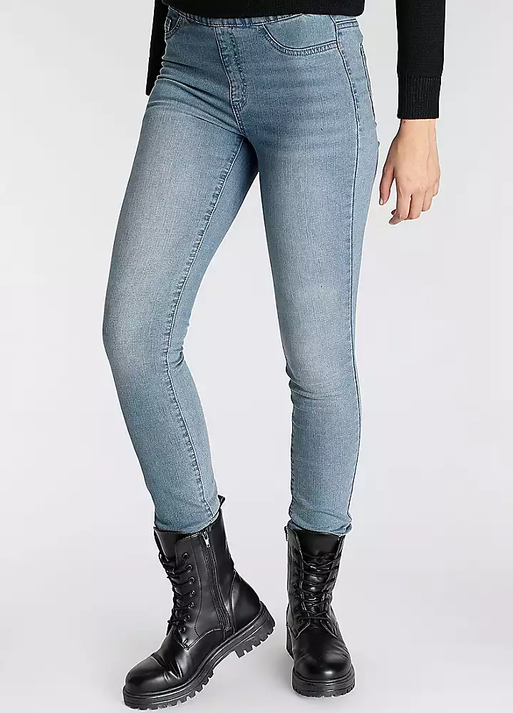 Arizona High Waist Denim Skinny Fit Jeggings 17 Arizona High Waist Denim Skinny Fit Jeggings - Image 15