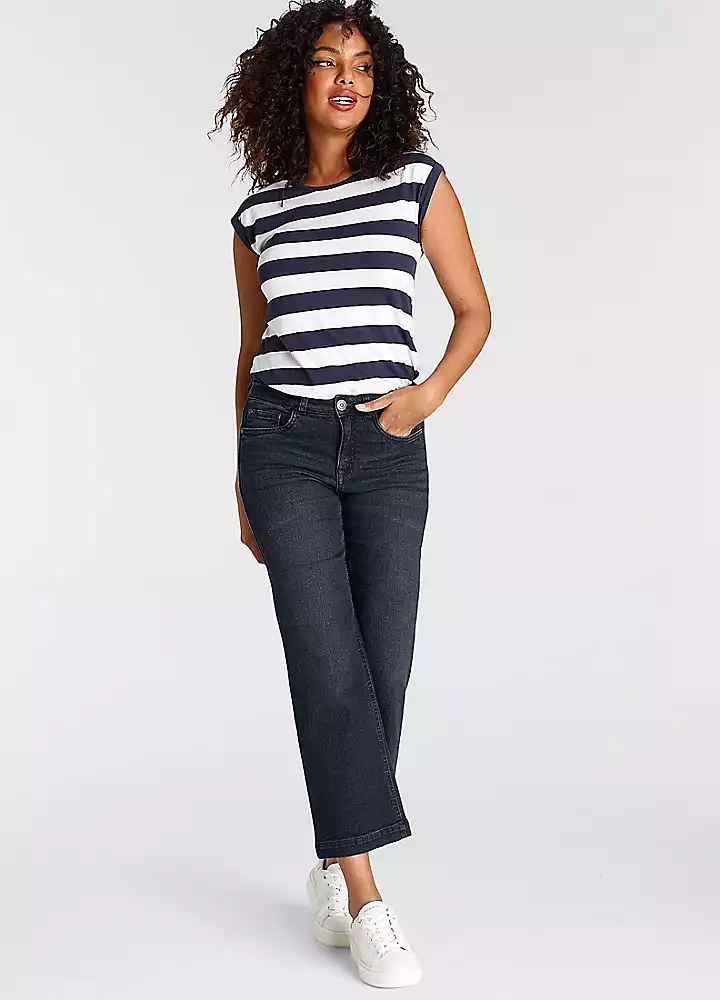 Arizona Wide Leg Cropped Jeans 4 Arizona Wide Leg Cropped Jeans - Image 2