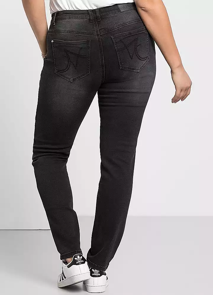 Sheego Biker Style Super Stretch Jeans 8 Sheego Biker Style Super Stretch Jeans - Image 6