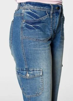 Cropped Cargo Jeans -Cheap Ward Aunt Store Cropped Cargo Jeans940357FRSP W02