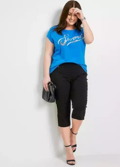 Elasticated Capri Pants