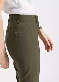 Elasticated Capri Pants -Cheap Ward Aunt Store Elasticated Capri Pants925797FRSP W02