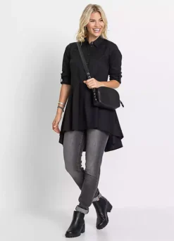 Extra Long Tunic Blouse