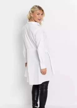 Extra Long Tunic Blouse -Cheap Ward Aunt Store Extra Long Tunic Blouse916443FRSP W01