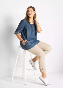Flattering Chambray Denim Tunic