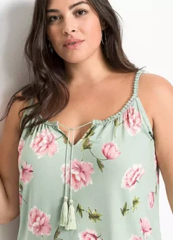 Floral Print Cami -Cheap Ward Aunt Store Floral Print Cami975680FRSB W02