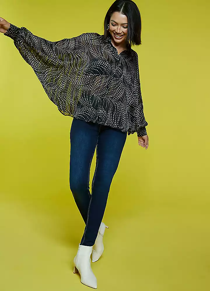 Freemans Batwing Spot Shadow Stripe Shirt 4 Freemans Batwing Spot Shadow Stripe Shirt - Image 2