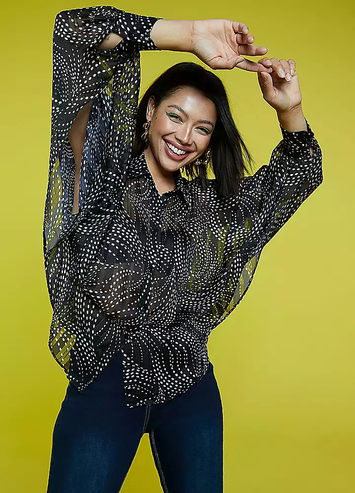 Freemans Batwing Spot Shadow Stripe Shirt 9 Freemans Batwing Spot Shadow Stripe Shirt - Image 7