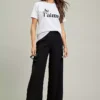 Freemans Black Relaxed Wide Leg Trousers 2 Freemans Black Relaxed Wide Leg Trousers -Cheap Ward Aunt Store Freemans Black Relaxed Wide Leg Trousers15T602FRSP W04