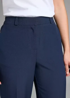 Freemans Navy Wide Leg Trousers