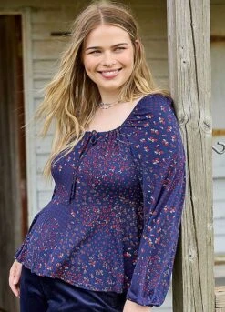 Freestyle Raye Ditsy Patchwork Gypsy Top