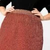Sheego Glitter Yarn Pleated Midi Skirt -Cheap Ward Aunt Store Glitter Yarn Pleated Midi Skirt60D271FRSP W04