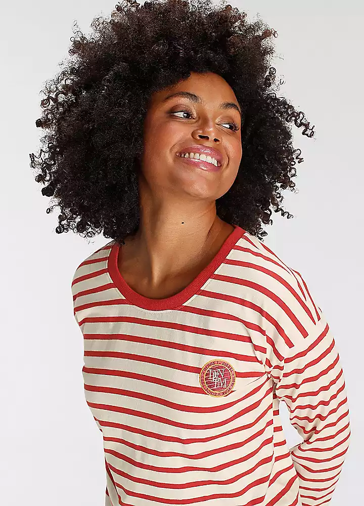 H.I.S Striped Long Sleeve Top 5 H.I.S Striped Long Sleeve Top - Image 3