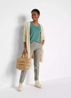 Henley Neckline Tunic -Cheap Ward Aunt Store Henley Neckline Tunic934168FRSP W04