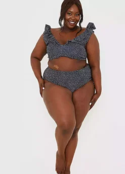 Jac Jossa Black Spot Print Bikini Bottoms