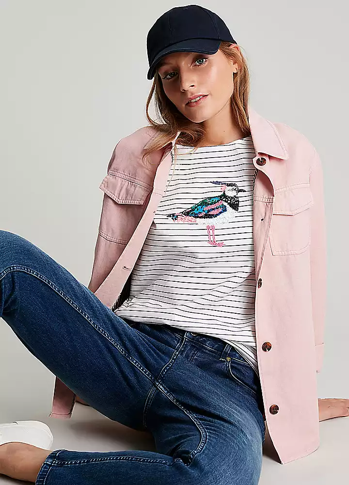 Joules Harbour Luxe Long Sleeve Jersey Top 4 Joules Harbour Luxe Long Sleeve Jersey Top - Image 2