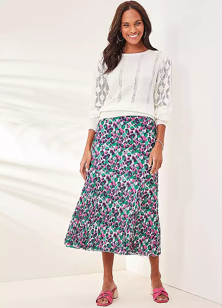 Kaleidoscope Reversible Printed Georgette Skirt 3 Kaleidoscope Reversible Printed Georgette Skirt