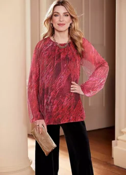 Kaleidoscope Wide Leg Velour Trousers