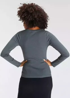 KangaROOS Logo Print Long Sleeve Top -Cheap Ward Aunt Store KangaROOS Logo Print Long Sleeve Top94008255FRSP W01