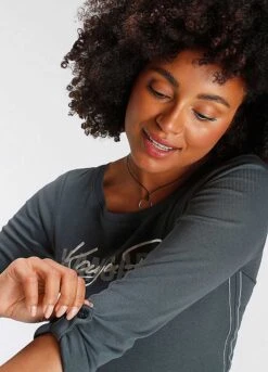 KangaROOS Logo Print Long Sleeve Top -Cheap Ward Aunt Store KangaROOS Logo Print Long Sleeve Top94008255FRSP W04