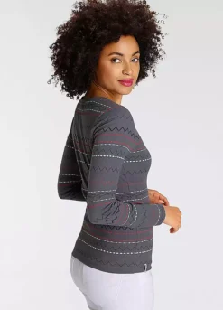 KangaROOS Zig Zag Long Sleeve Top -Cheap Ward Aunt Store KangaROOS Zig Zag Long Sleeve Top20735419FRSP W01