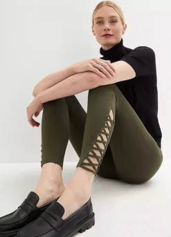 Lace-Up Leggings -Cheap Ward Aunt Store Lace Up Leggings928264FRSP W03