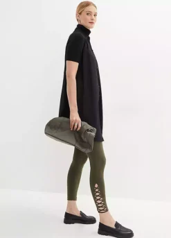 Lace-Up Leggings -Cheap Ward Aunt Store Lace Up Leggings928264FRSP W04