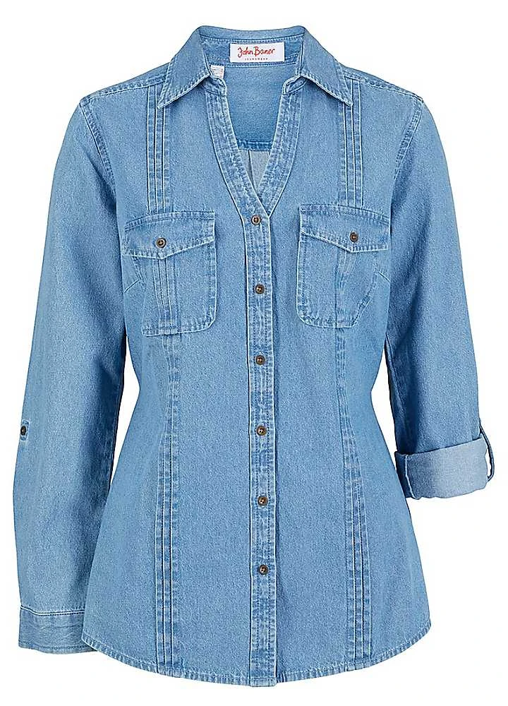 Long Sleeve Denim Shirt 5 Long Sleeve Denim Shirt - Image 3
