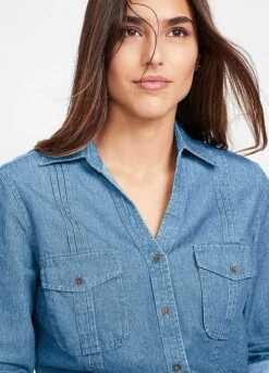 Long Sleeve Denim Shirt 16 Long Sleeve Denim Shirt -Cheap Ward Aunt Store Long Sleeve Denim Shirt937169FRSP W02
