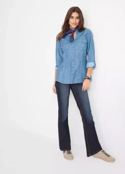Long Sleeve Denim Shirt 18 Long Sleeve Denim Shirt -Cheap Ward Aunt Store Long Sleeve Denim Shirt937169FRSP W04