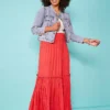 Love Mark Heyes Dobby Crinkle Tiered Maxi Skirt -Cheap Ward Aunt Store Love Mark Heyes Dobby Crinkle Tiered Maxi Skirt31R632FRSP W04