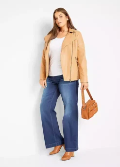 Low Rise Wide Leg Jeans