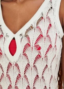 Monsoon Pointelle Stitch Beach Midi Dress