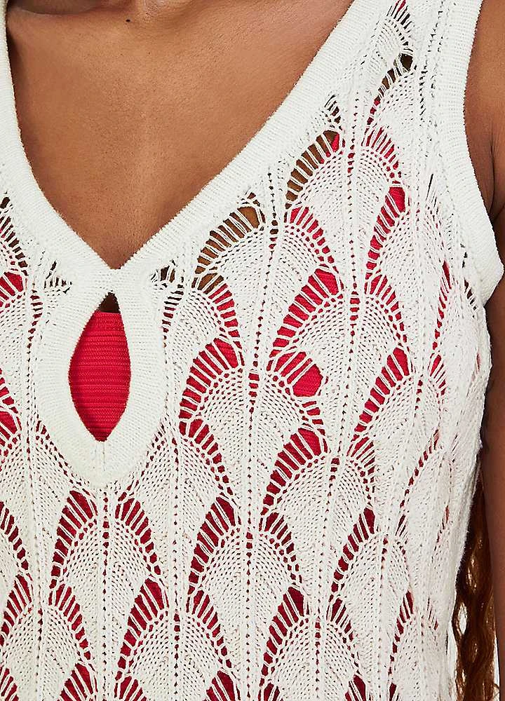 Monsoon Pointelle Stitch Beach Midi Dress 3 Monsoon Pointelle Stitch Beach Midi Dress