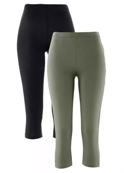 Pack Of 2 Capri Leggings 23 Pack Of 2 Capri Leggings -Cheap Ward Aunt Store Pack of 2 Capri Leggings963426FRSC
