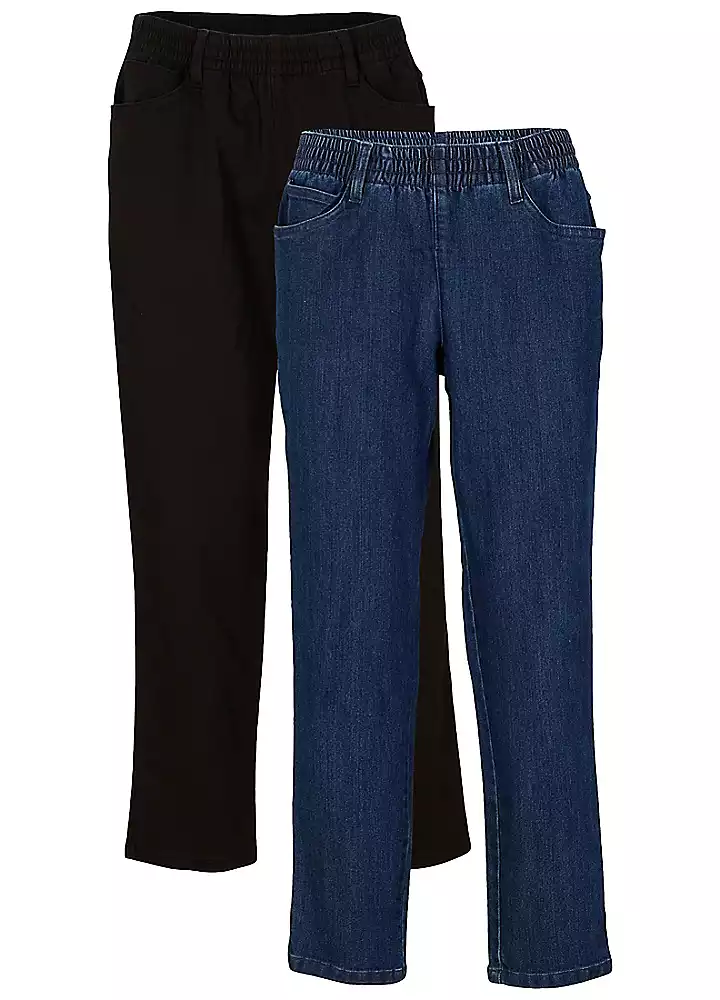 Pack Of 2 Cropped Trousers 3 Pack Of 2 Cropped Trousers