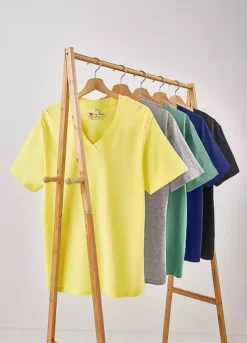 Pack Of 5 Essential V-Neck Tees -Cheap Ward Aunt Store Pack of 5 Essential V Neck Tees962530FRSC