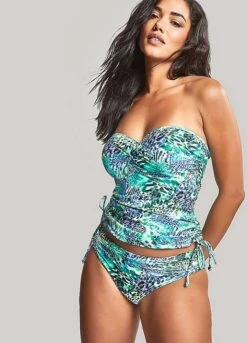 Panache Swim Wild Animal Cape Verde Bandeau Tankini Top -Cheap Ward Aunt Store Panache Swim Wild Animal Cape Verde Bandeau Tankini Top43T981FRSP W07