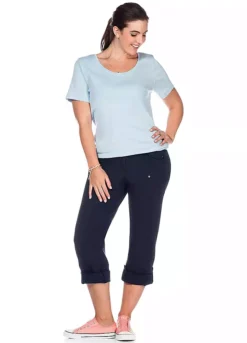 Sheego Roll Up Stretch Trousers