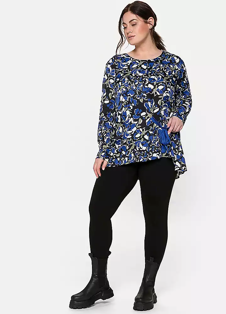 Sheego Floral Print Side-Tie Tunic 3 Sheego Floral Print Side-Tie Tunic