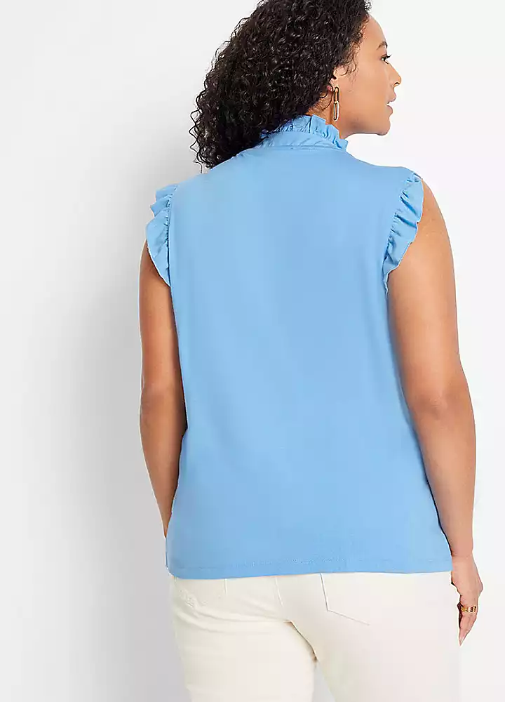 Sleeveless Flounced Top 6 Sleeveless Flounced Top - Image 4