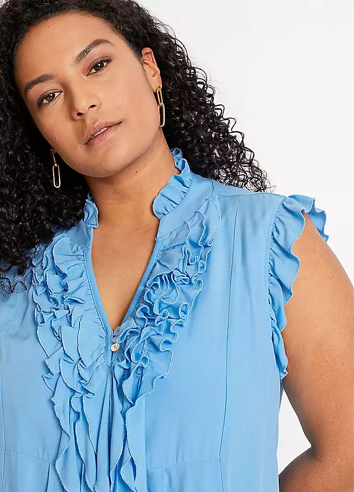 Sleeveless Flounced Top 7 Sleeveless Flounced Top - Image 5