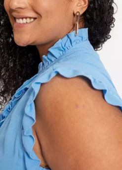 Sleeveless Flounced Top 18 Sleeveless Flounced Top -Cheap Ward Aunt Store Sleeveless Flounced Top906801FRSB W03