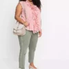 Sleeveless Flounced Top