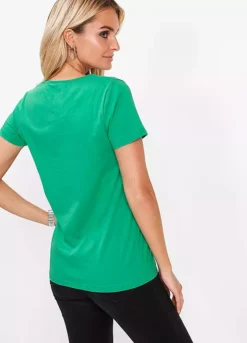 Studded Flower Print Cotton Top -Cheap Ward Aunt Store Studded Flower Print Cotton Top950302FRSP W01