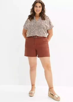 Bonprix Animal Print V-Neck Crepe Blouse -Cheap Ward Aunt Store bonprix Animal Print V Neck Crepe Blouse929563FRSB W04