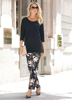 Bonprix Cropped Sleeve Jersey Tunic -Cheap Ward Aunt Store bonprix Cropped Sleeve Jersey Tunic943469FRSL