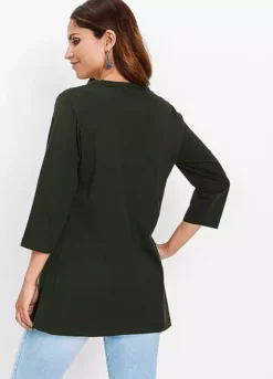 Bonprix Cropped Sleeve Jersey Tunic -Cheap Ward Aunt Store bonprix Cropped Sleeve Jersey Tunic943469FRSP W01