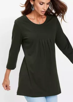 Bonprix Cropped Sleeve Jersey Tunic -Cheap Ward Aunt Store bonprix Cropped Sleeve Jersey Tunic943469FRSP W02