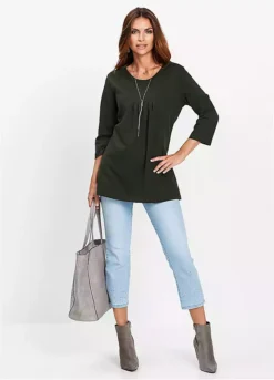 Bonprix Cropped Sleeve Jersey Tunic -Cheap Ward Aunt Store bonprix Cropped Sleeve Jersey Tunic943469FRSP W04
